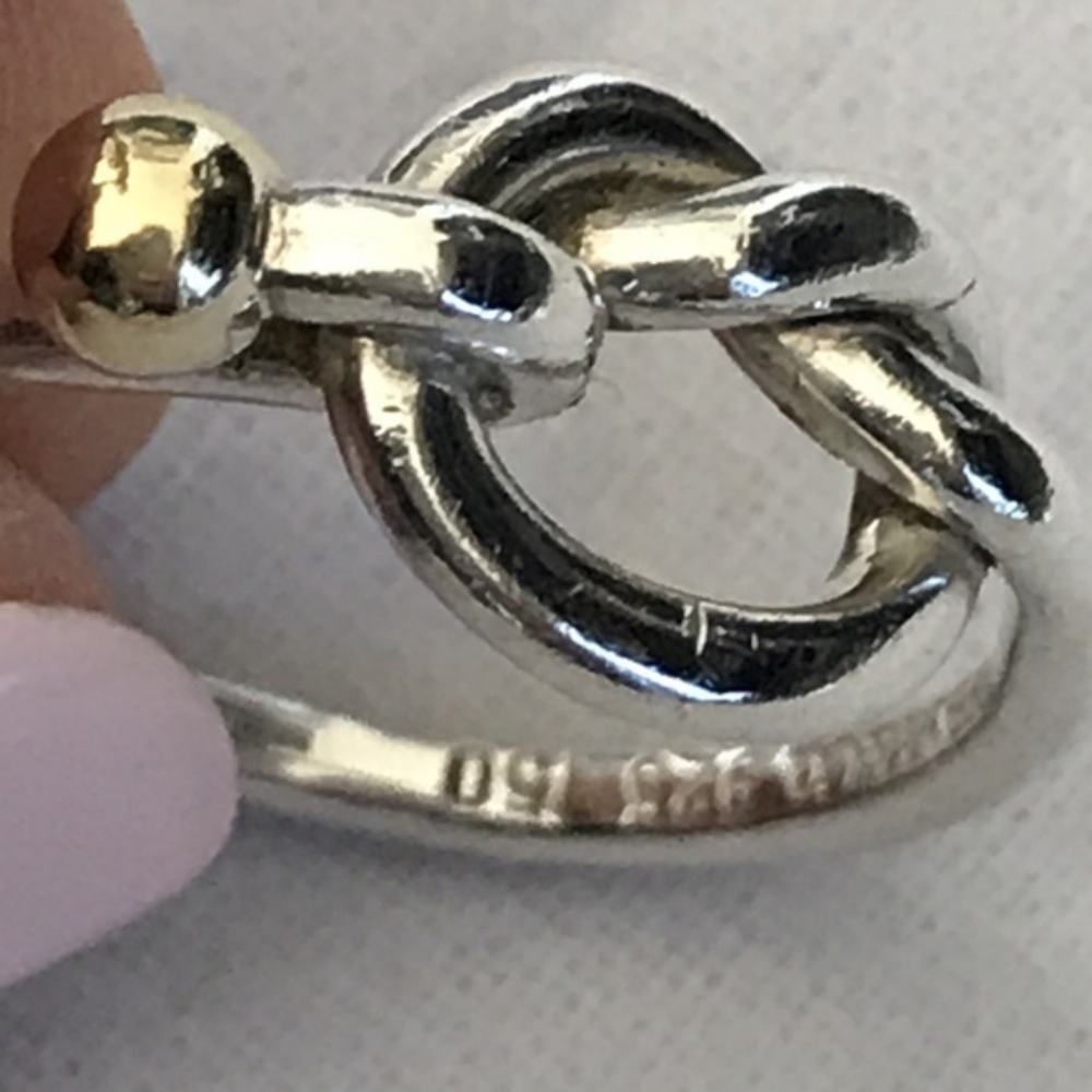 Authentic Tiffany & Co. Love Knot Ring - Picture 2 of 3